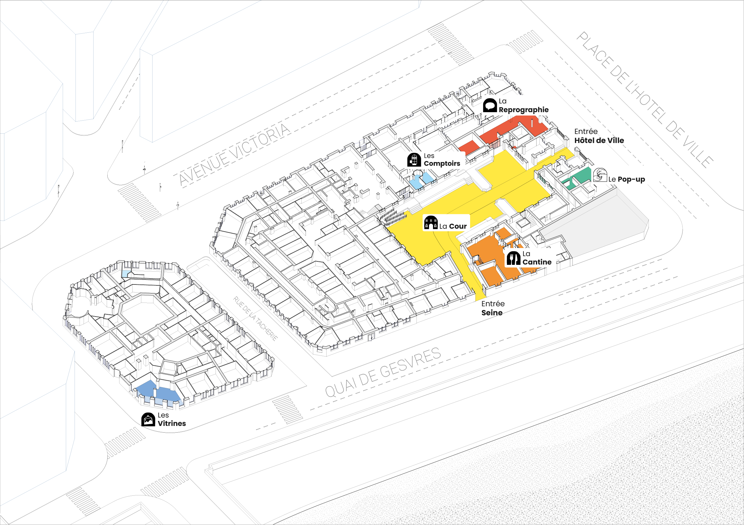 Découvrez les différents espaces des Arches Citoyennes